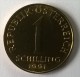 Monnaie - Autriche - 1 Schilling 1991 - Superbe - - Autriche