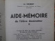 Delcampe - AIDE MEMOIRE De L'eleve Dessinateur M. NORBERT NIMES   1965 - 1966 - 18 Ans Et Plus