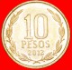 * PORTRAIT O'Higgins (1778-1842): CHILE ★ 10 PESOS 2012! LOW START ★ NO RESERVE! - Chili