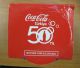 AC - COCA COLA 50th YEAR IN TURKEY BUBLE FIGURED PURPLE GLASS FROM TURKEY - Tazas & Vasos