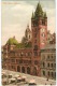 Basel Rathaus Mit Leben  Farblitho Um 1906 - Basel