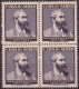 1957-193 CUBA. REPUBLICA. 1957. Ed.706. JOSE MARIA HEREDIA GIRALD. FRANCE. INDEPENDENCE WAR. MNH. BLOCK 4. - Ungebraucht