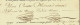 LETTRE DE VOITURE ROULAGE TRANSPORTS  Grd Format MAZIER VERVIER NANTES  1822 Pour DUROZAD LYON B.E.V.SCANS+ HISTORIQUE - 1800 – 1899