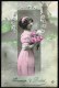 Jeune Femme Avec Fleurs - Circulé - Circulated - Gelaufen - 1912. - Femmes