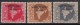 Star Watermark Series, Laos Opt. On 3v Map, India MNH 1957 - Franquicia Militar