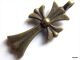 1 Breloque Pendentif Croix Gothique Recto-verso En Métal Bronze Belle Qualité Environ 33x15mm   Jolie Croix Gothique Cou - Parels