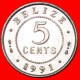 § COLONIAL PORTRAIT: BELIZE &#9733; 5 CENTS 1991! LOW START &#9733; NO RESERVE! - Belize