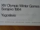 Sarajevo Olympic Winter Games 1984 100x70 Cm 39x27 Inch Biathlon Skiing ORIGINAL - Altri & Non Classificati