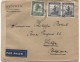 Belgisch Congo BeleTP 254 244A(2) S/L.Avion C.Elisabethville 24/4/1945 Censure 12 Congo Belge V.Liège PR2826 - Lettres & Documents
