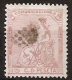 1873-ED. 132 I REPÚBLICA - ALEGORÍA DE ESPAÑA - 5 CENT. ROSA-USADO ROMBO DE PUNTOS - Oblitérés