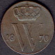 Netherlands,  ½ Cent 1870 - 1849-1890 : Willem III
