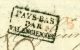 Nederland - 1825 - Pays Bas Par Valenciennes En LPB5R Op Complete Brief Van Amsterdam Naar Paris - ...-1852 Voorlopers