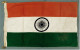 Original Schiffs-Flagge Indien - 1970er Jahre - Material : Baumwolle - Ca. 88 X 56 Cm - Sonstige & Ohne Zuordnung