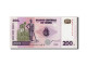 Billet, Congo Democratic Republic, 200 Francs, 2000, 2000-06-30, KM:95a1, NEUF - República Democrática Del Congo & Zaire