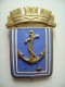 MARINA MILITARE  Enorme Insegna  7 X 4,5  Cm Max   Ditta  Johnson  Milano   Porcellanata Perfetta  Ceramica  Military - Marine