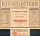Deutschland, Germany - " REICHSLOTTERIE ", KRIEGSHILFSWERK, 1942 ! - Lotterielose