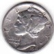 Etats - Unis, USA, One Dime 1916, Mercury, Argent - 1916-1945: Mercury (Mercurio)