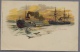 Eisbrecher Im Polareis Spitzbergen ? Color Litho 1900 Gelaufen Handels Dampfer Forschungsschiff ?  F. Nath  C20 - Sleepboten