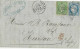 1872 - MIXTE NAPOLEON / CERES => SUISSE ! LETTRE De TARARE (RHONE) Pour HERISAU - 1871-1875 Cérès