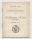 MUSEES ET COLLECTIONS COURS GENEVE1933-34 -papier - Banque & Assurance