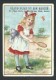 Chromo Publicitaire - Anvers - Antwerpen - Grand Bazar Du BON MARCHE - Enfant Fille Girl Tennis Badmington Jeu  // - Au Bon Marché