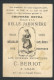 Chromo Publicitaire Lille - Chicorée A LA BELLE JARDINIERE - Fleur Coquelicot Personnifié - Repos - Escargot  // - Tea & Coffee Manufacturers