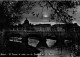 ROMA  IL TEVERE DI NOTTE CO LA BASILICA DI S. PIETRO   (VIAGGIATA)  ANNULLO+TARGHETTA  2 SCAN - Fiume Tevere