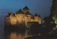 Suiza--Vaud--Veytaux--Chateau De Chillon--Vue De Nuit - Castillos