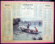 CALENDRIERS DES POSTES PTT 1933 ORIGINAL  PECHE AUX GOUJONS DANS L'YONNE - Tamaño Grande : 1921-40