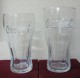 AC - COCA COLA TUMBLER CLEAR GLASSES TWO DIFFERENT SIZES PAIR FROM TURKEY - Kopjes, Bekers & Glazen