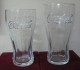 AC - COCA COLA TUMBLER CLEAR GLASSES TWO DIFFERENT SIZES PAIR FROM TURKEY - Kopjes, Bekers & Glazen