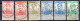 Belgien 1912/13: Freim. Kl. Kopf U. Größerer Kopf Gestemp.; Mi.-Nrn. 91, 93,94, 96-99, 100 I/II, 101 I, 102 I/II U. 103 - 1912 Pellens