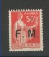 ++  A SAISIR !!!    PARFAIT   N°7  NEUF**  1933     VOIR  SCAN CONTRACTUEL RECTO+VERSO - Timbres De Franchise Militaire