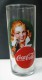 AC - COCA COLA ACTRESS ILLUSTRATED GLASS FROM TURKEY - Kopjes, Bekers & Glazen