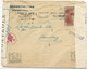 LIBAN - 1944 - ENVELOPPE De BEYROUTH Avec DOUBLE CENSURE FRANCAISE + ANGLAISE ! => BOMBAY (INDIA) - Lebanon