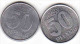 DDR - 2 X 50 Pfennig 1958 + 1971 - 50 Pfennig
