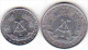 DDR - 10 Pfennig 1968 + 1 Pfennig 1975 - 10 Pfennig