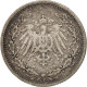 Monnaie, GERMANY - EMPIRE, 1/2 Mark, 1906, Stuttgart, TB+, Argent, KM:17 - 1/2 Mark