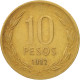 Monnaie, Chile, 10 Pesos, 1992, Santiago, TTB, Aluminum-Bronze, KM:228.2 - Chili