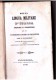 "DELLA LINGUA MILITARE D'ITALIA  Origine E Progresso" Autore F. SPONZILLI  Reale Tipografia Militare Napoli 1846 - Italienisch