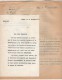 VP3632 - Lettres De Mr Le Général BOURGEOIS Sénateur & Du Ministère Des Finances à PARIS Au Sujet De Mr SCHLOESING - Documenti