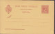 Spain UPU Postal Stationery Ganzsache Entero 10 Cts Alfons XIII. (P 26 II) 3. Punktlinie 72 Mm (2 Scans) - 1931-....