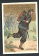 Chromo Ancien Publicitaire - GRANDE MAISON DE BLANC - Bruxelles - " Chasseurs à Pied "- Soldat - Fond Doré  // - Autres & Non Classés