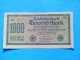 LOT DE 11 BILLETS DE 1000  MARK   1923 - 100 Miljoen Mark