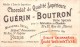 04097 "CHOCOLAT GUERIN-BOUTRON - PARIGI - CACCIA E PESCA" CACCIATORE, CANI,  FIGURINA ORIGINALE - Schokolade