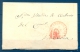 1849 , VALENCIA , D.P. 19 , ENVUELTA CIRCULADA ENTRE REQUENA Y VALENCIA , BAEZA , LLEGADA , PORTEO - ...-1850 Vorphilatelie