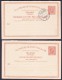 Iceland Postal Stationery Ganzsache 10/10 A Christian IX./Frederik VIII. Frage- & Antwort-teile (2 Scans) - Postal Stationery