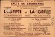 CONFERENCES D'ART ET D'HISTOIRE...L'EGYPTE ET LA GRECE..CPA - Publicité