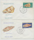 FDC  4 Enveloppes 1 Er Jour Wallis Et Futuna 1976 Coquillages Shell  Mata Utu - FDC