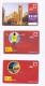 3 Used Recharge Cards Phonecards  Alfa Lebanon 2008/10/12, Telecarte Liban - Liban